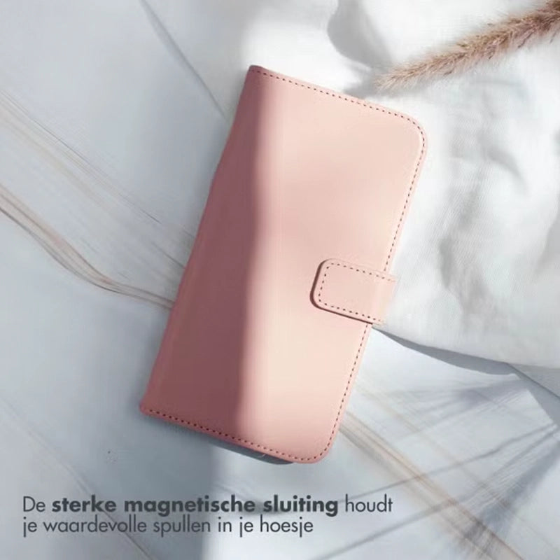 Elegant Luxury Leather iPhone Bookcase - Pink