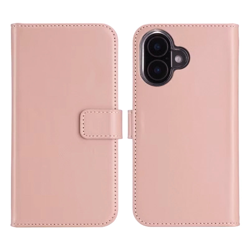 Elegant Luxury Leather iPhone Bookcase - Pink