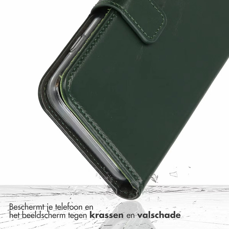 Elegante Luxe Leren Samsung Bookcase - Groen