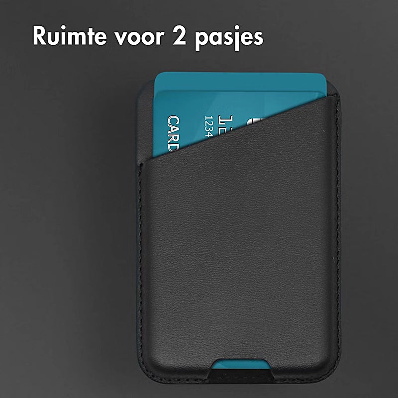 Leren Kaarthouder met MagSafe - Onyx Black