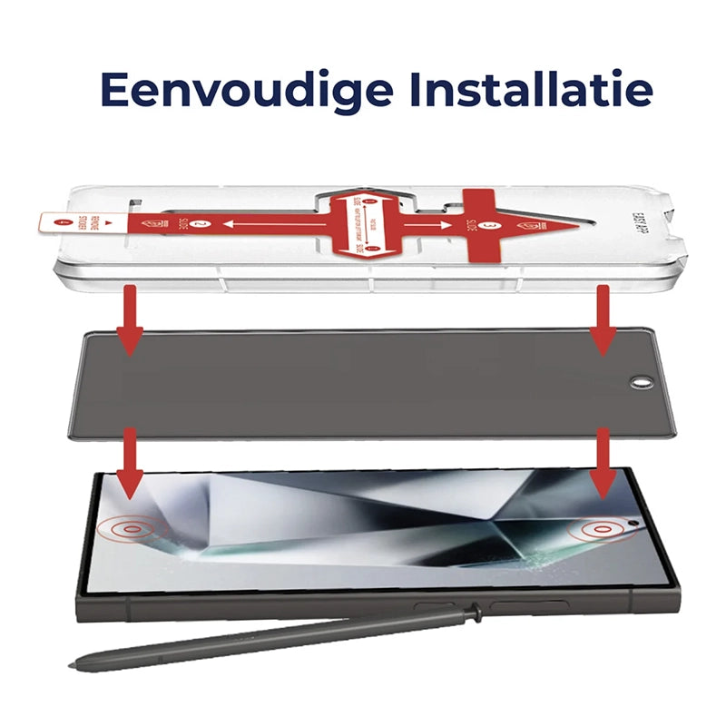Premium Privacy Glass for Samsung with Installation Tray
