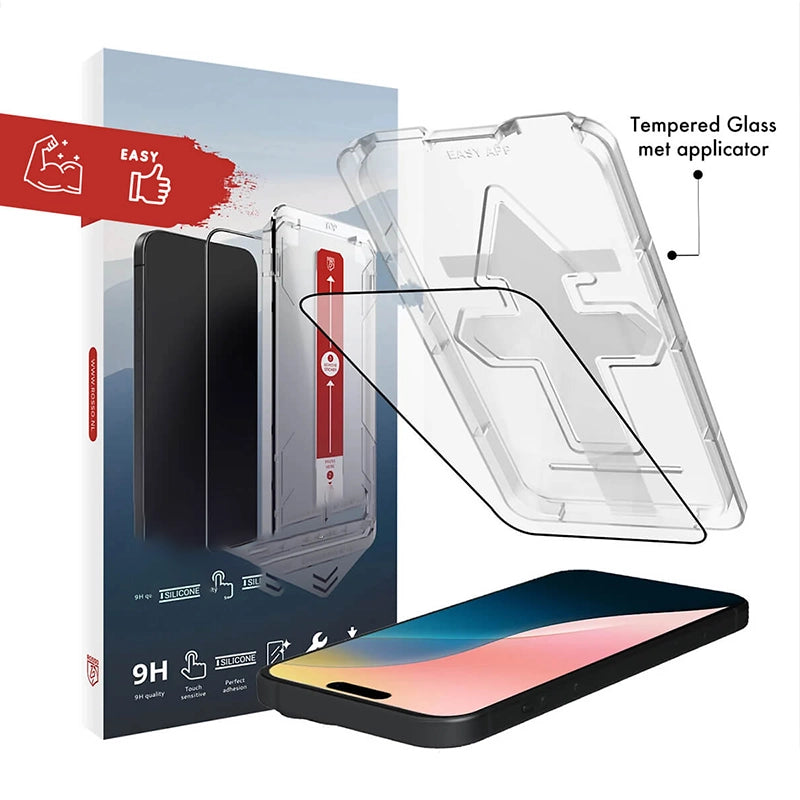 Premium iPhone Tempered Glass met Installatietray