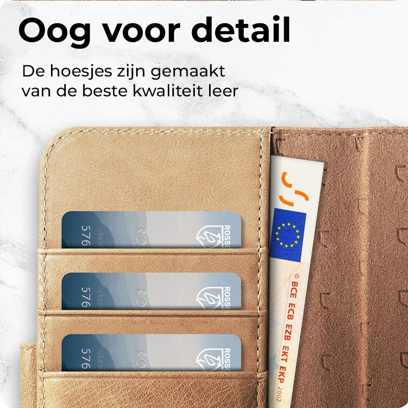 Prestige Echt Leren Samsung Book Case - Lichtbruin