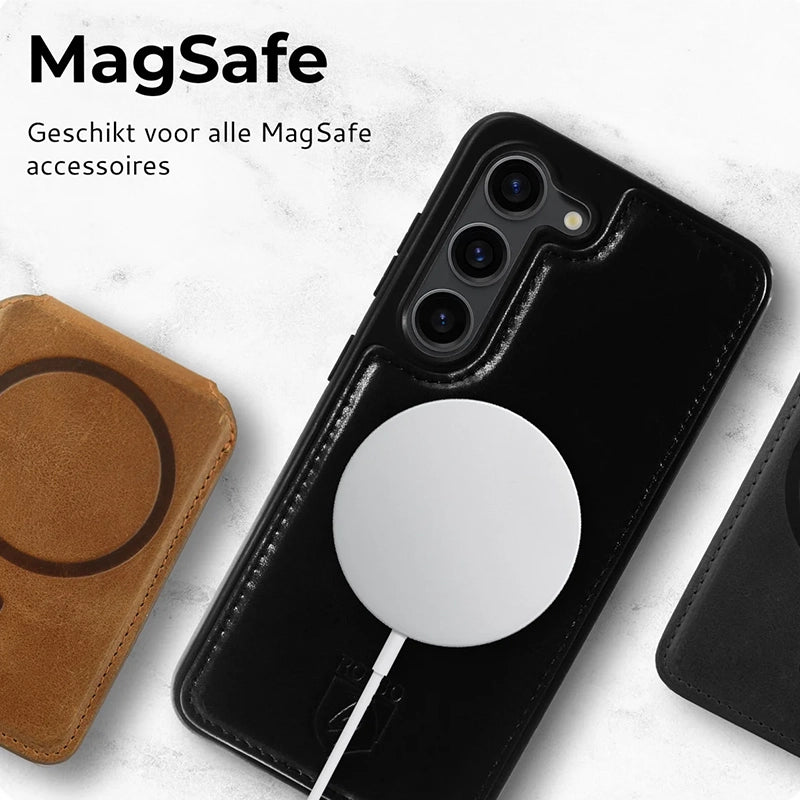 Prestige Echt Leren Samsung Book Case - Zwart