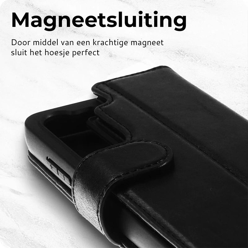 Prestige Echt Leren Samsung Book Case - Zwart