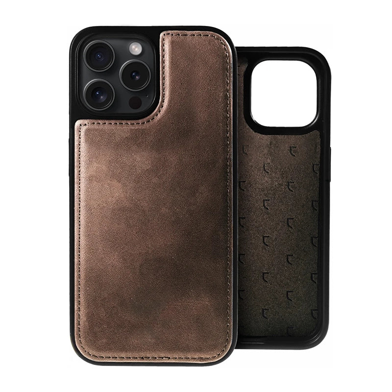Prestige Echt Leren iPhone Book Case - Bruin