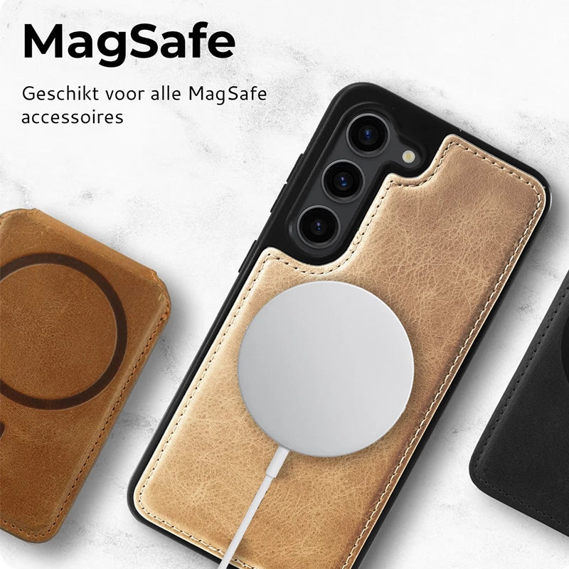 Prestige Echt Leren Samsung Book Case - Lichtbruin