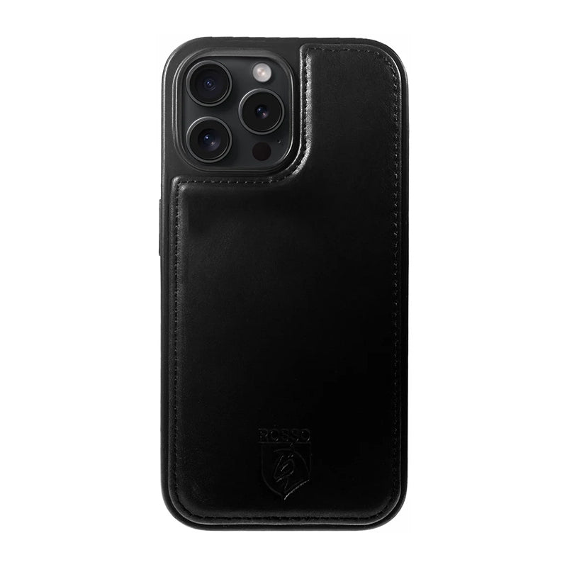Prestige Echt Leren iPhone Book Case - Zwart