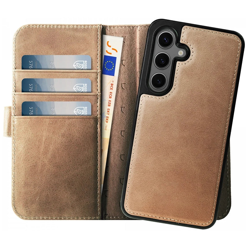 Prestige Echt Leren Samsung Book Case - Lichtbruin