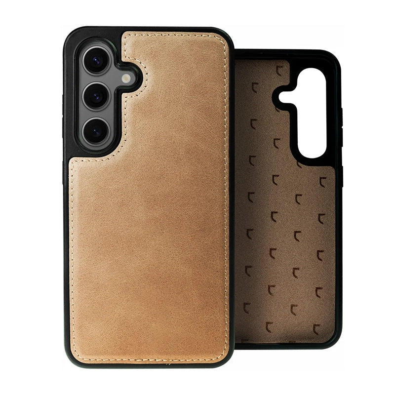 Prestige Echt Leren Samsung Book Case - Lichtbruin