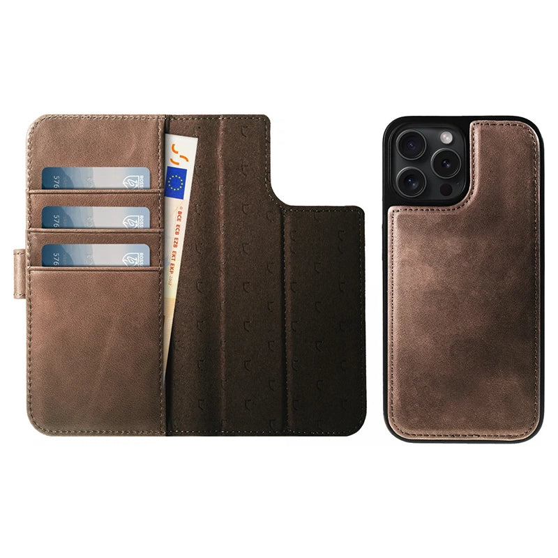 Prestige Echt Leren iPhone Book Case - Bruin