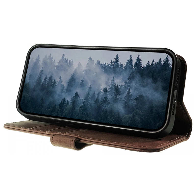 Prestige Echt Leren iPhone Book Case - Bruin