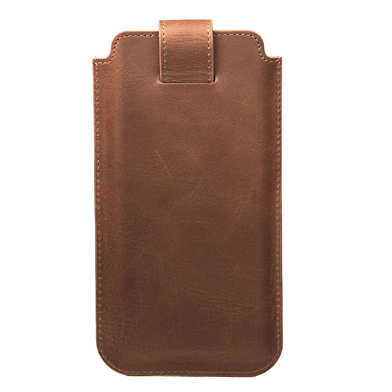 Deluxe Insert Case Genuine Leather Card Slots Brown