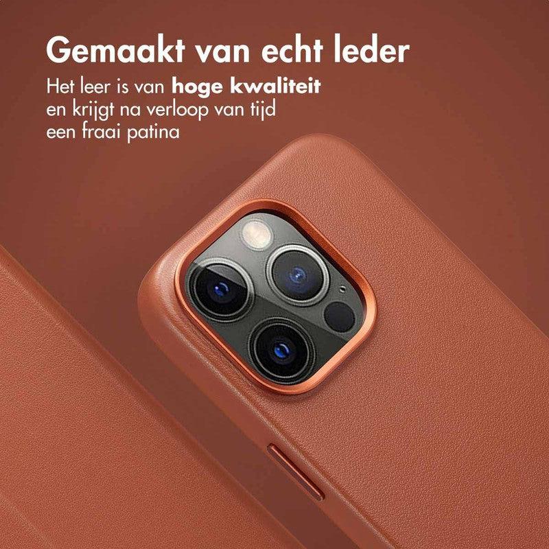 Luxe 2-in-1 Leren Bookcase met MagSafe - Sienna Brown