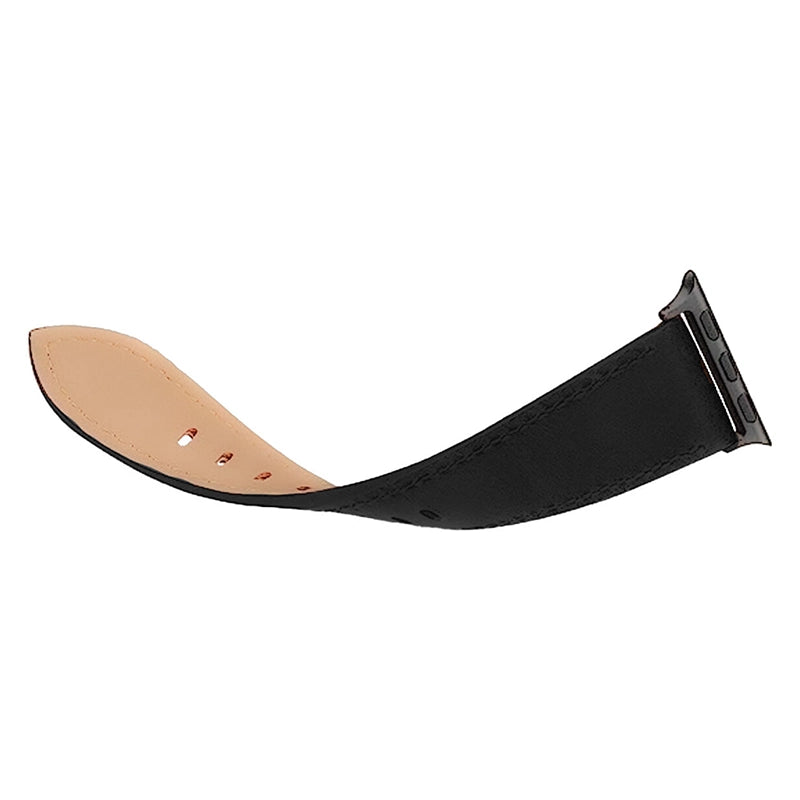 Echt Leer Apple Watch Band - Zwart