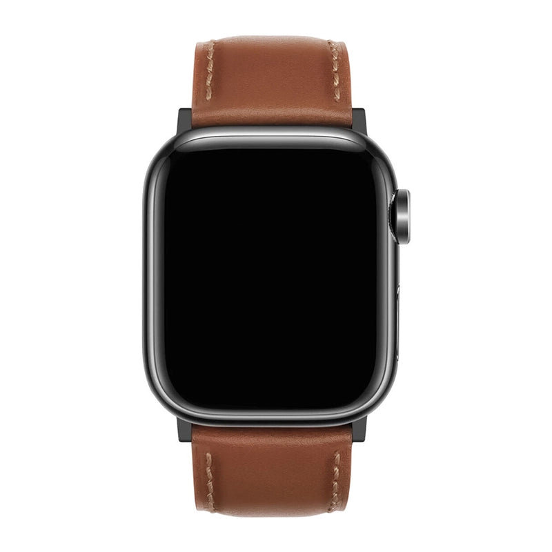 Echt Leer Apple Watch Band - Bruin