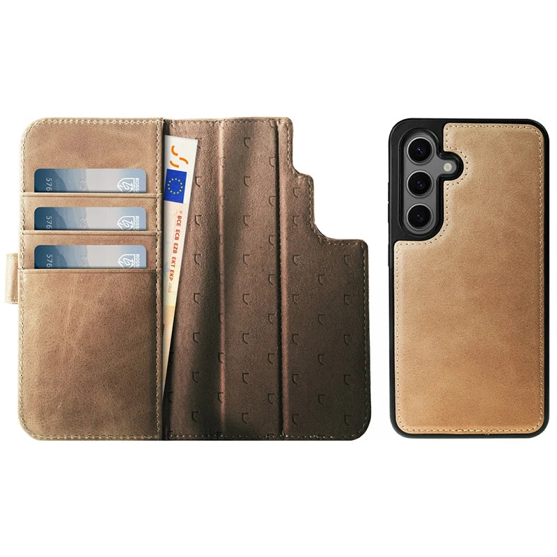 Prestige Echt Leren Samsung Book Case - Lichtbruin